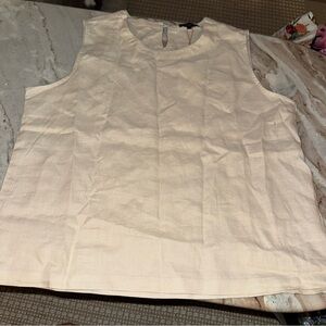 Quince Natural Linen Top